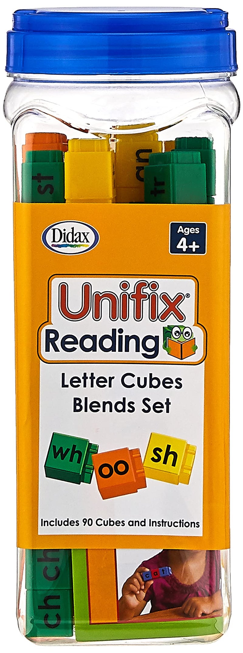 Didax Educational Resources Unifix Letter Blends Cubes Set Medium - Image 1